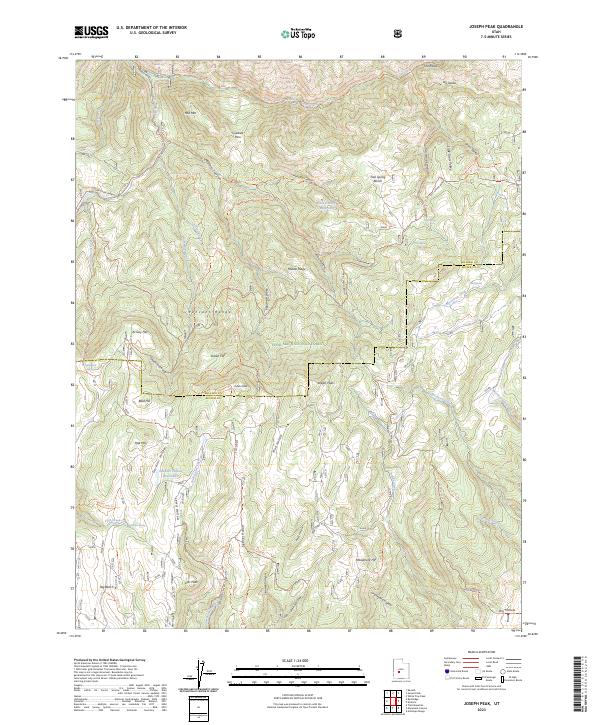 Joseph Peak topographic map thumbnail