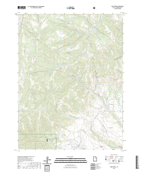 Jump Creek 2023 topographic map thumbnail