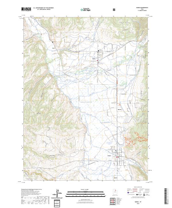 Kamas 2023 topographic map thumbnail