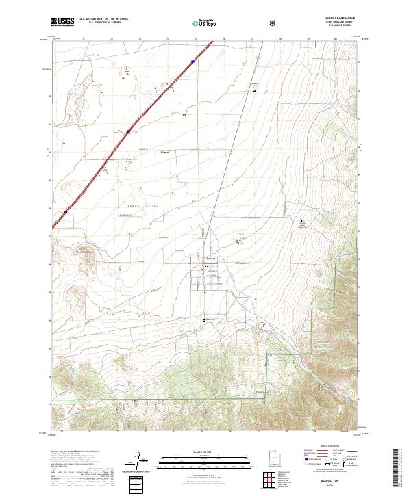 Kanosh 2023 topographic map thumbnail