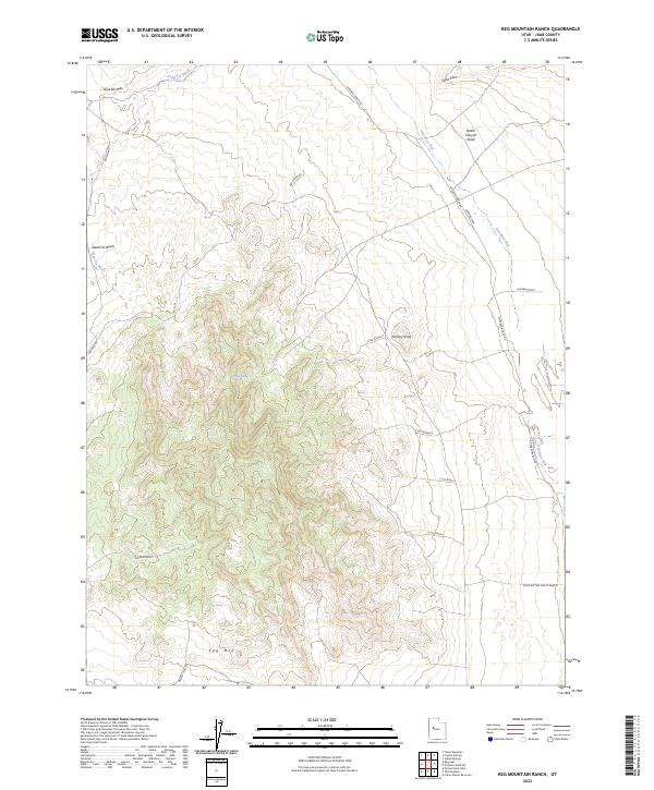 Keg Mountain Ranch 2023 topographic map thumbnail