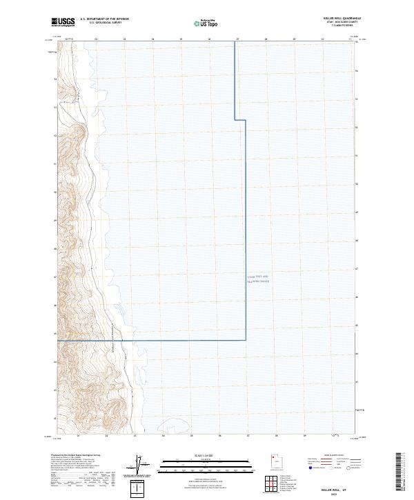 Keller Well 2023 topographic map thumbnail