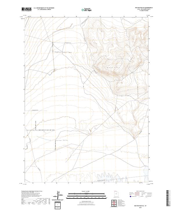 Kelton Pass SE 2023 topographic map thumbnail