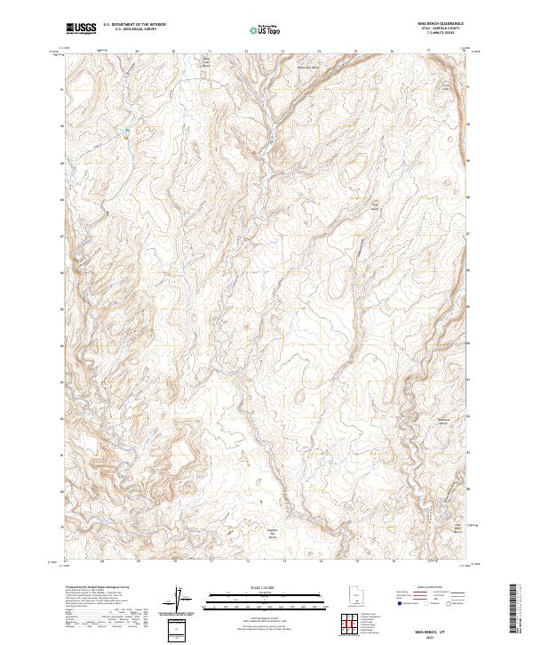 King Bench 2023 topographic map thumbnail