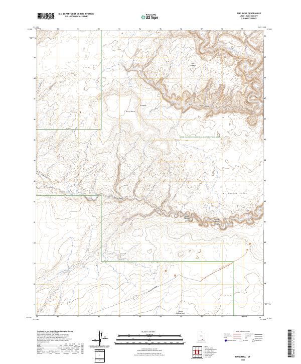 King Mesa 2023 topographic map thumbnail