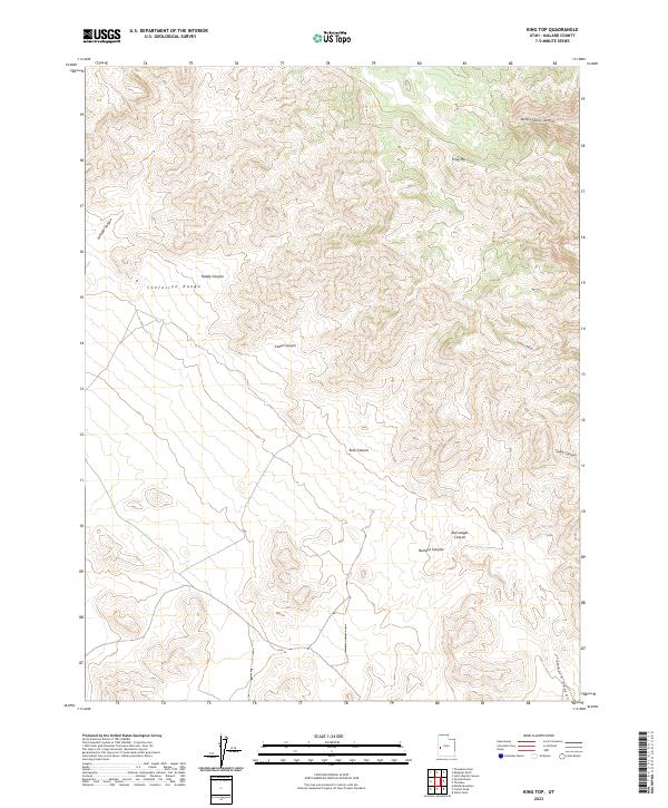 King Top 2023 topographic map thumbnail