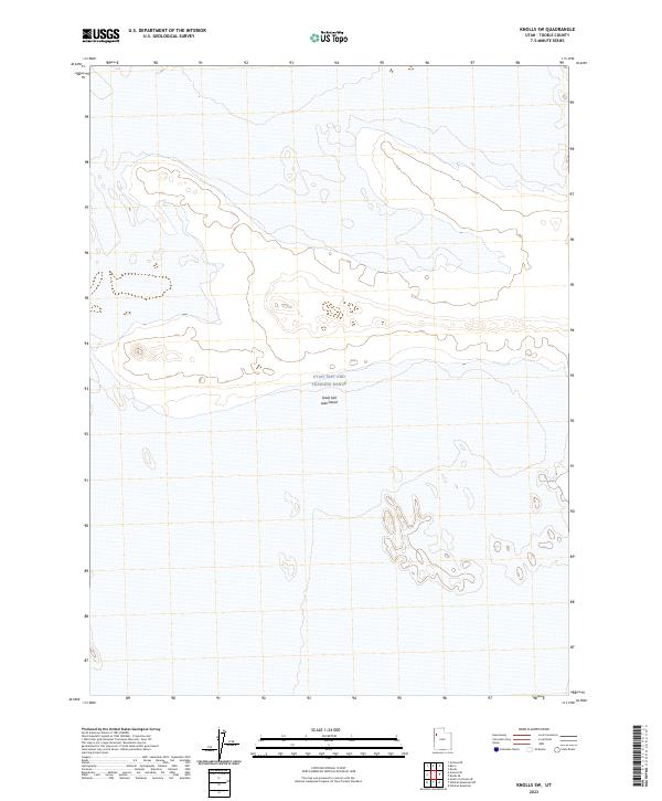 Knolls SW topographic map thumbnail