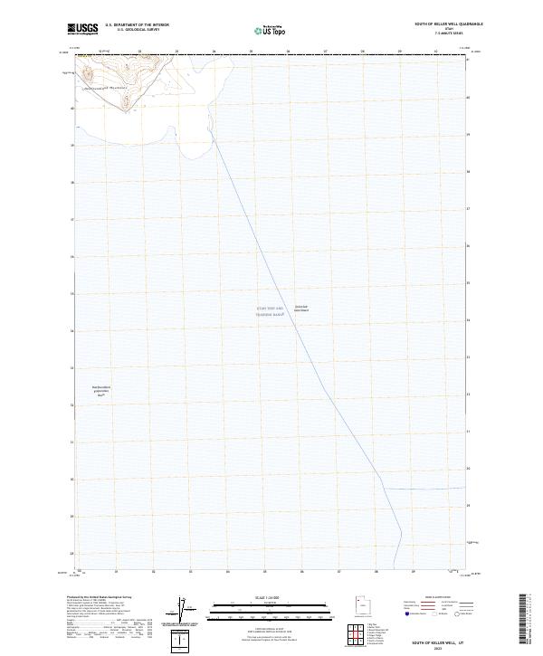 South of Keller Well topographic map thumbnail