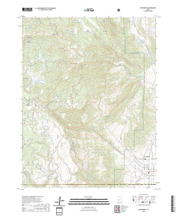 Koosharem 2023 topographic map thumbnail