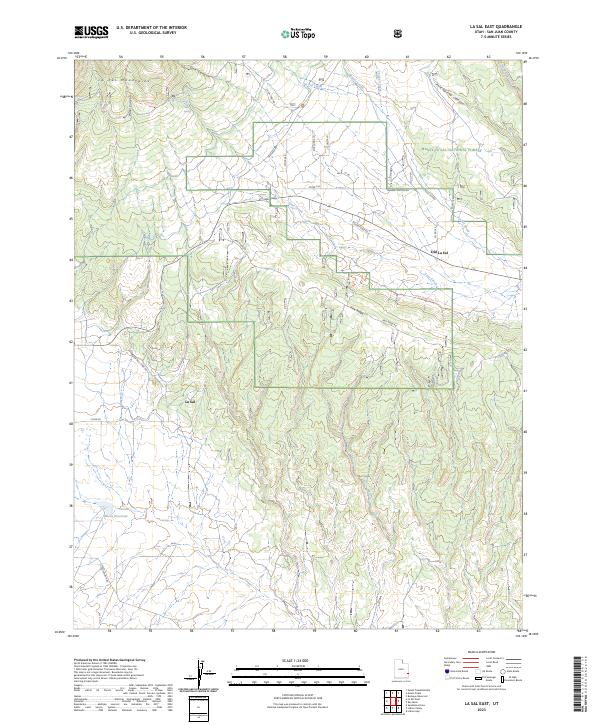 La Sal East topographic map thumbnail