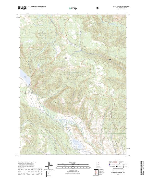 Lake Fork Mountain 2023 topographic map thumbnail