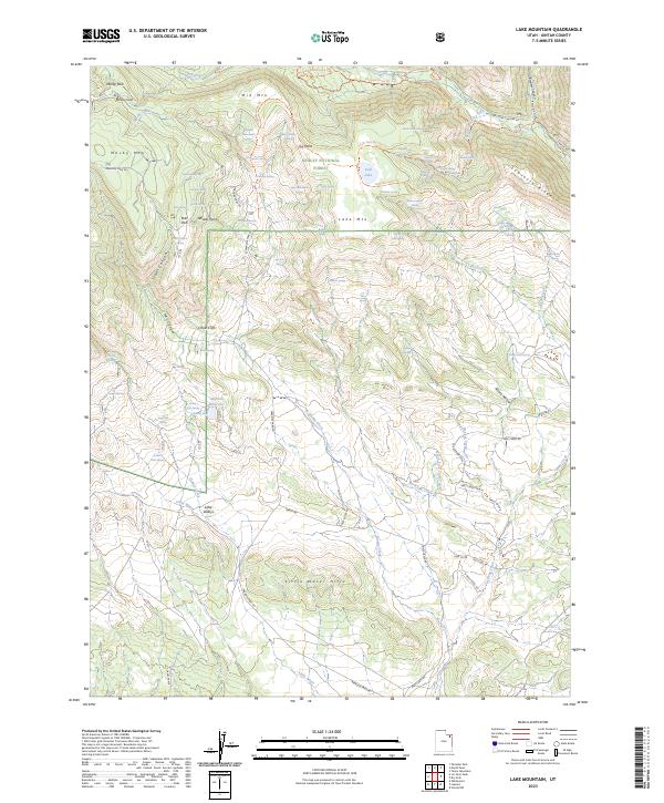 Lake Mountain 2023 topographic map thumbnail