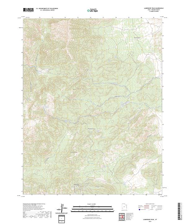 Lamerdorf Peak 2023 topographic map thumbnail