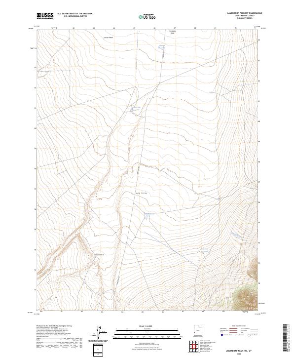 Lamerdorf Peak NW topographic map thumbnail