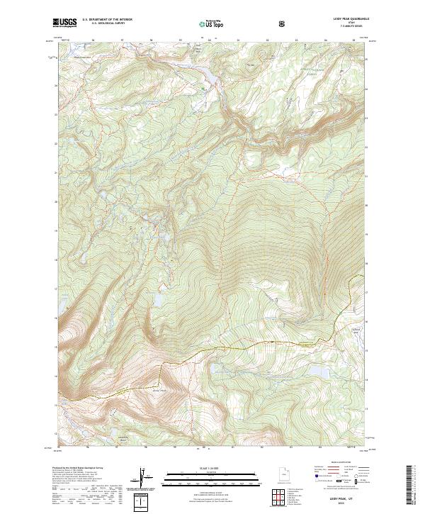 Leidy Peak 2023 topographic map thumbnail