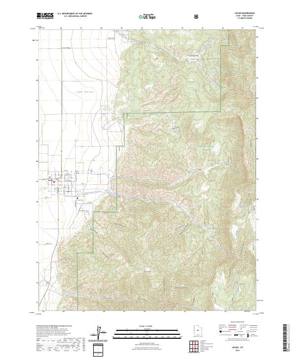 Levan 2023 topographic map preview