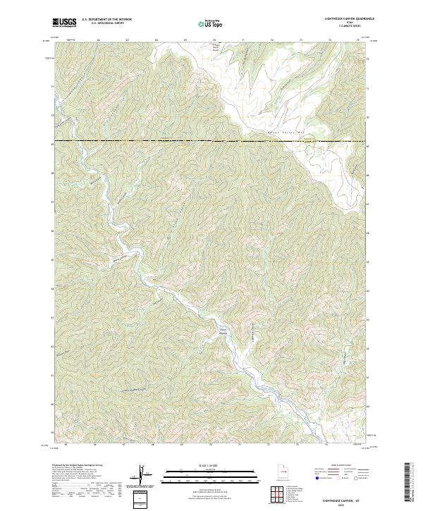Lighthouse Canyon 2023 topographic map thumbnail