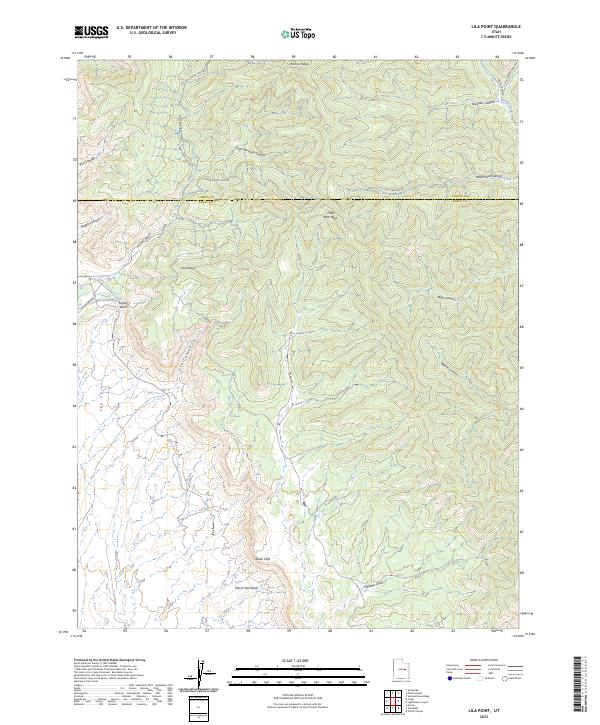 Lila Point 2023 topographic map thumbnail