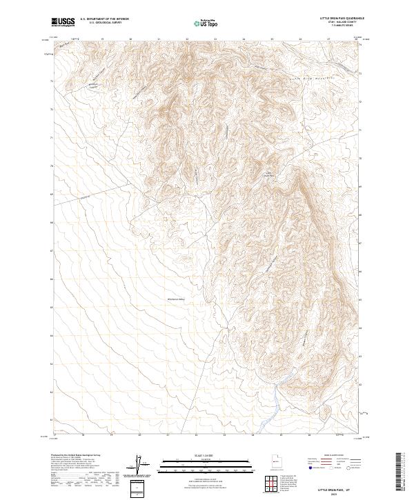 Little Drum Pass topographic map thumbnail