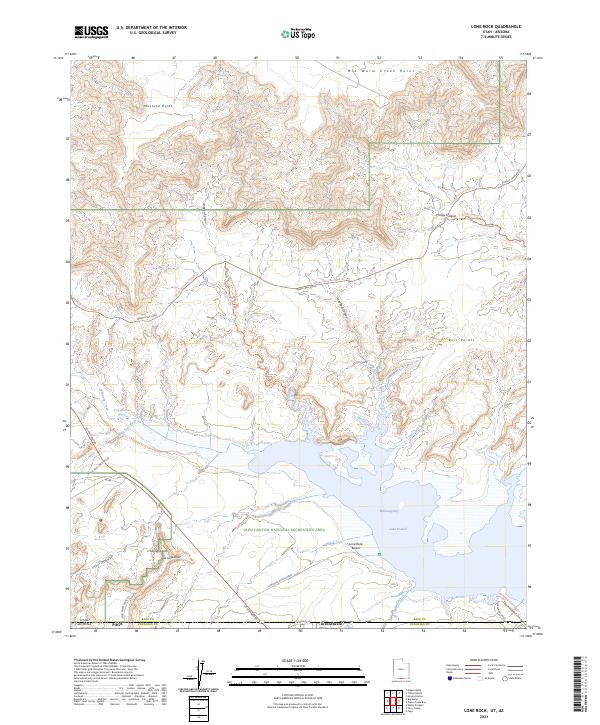 Lone Rock 2023 topographic map thumbnail