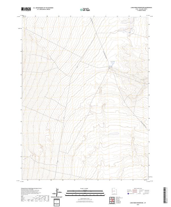 Long Ridge Reservoir topographic map thumbnail
