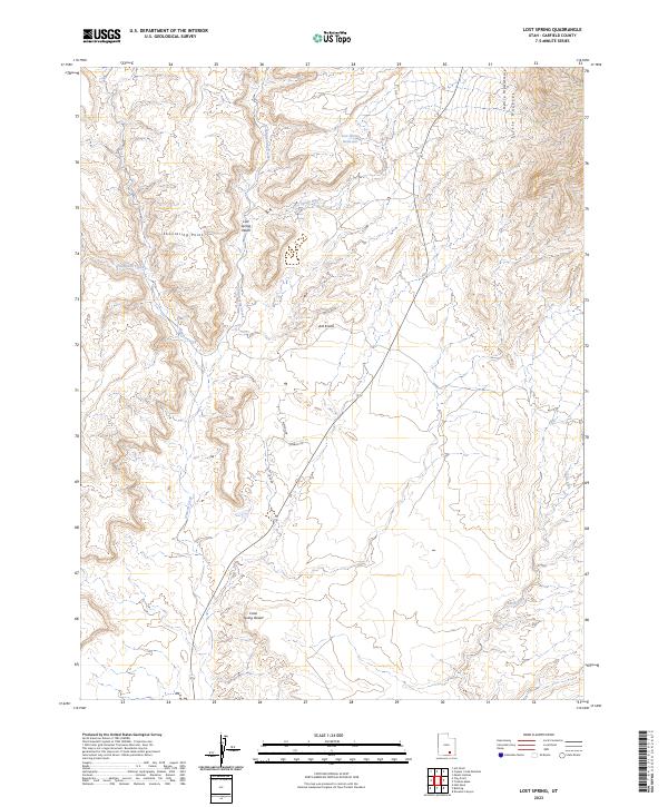 Lost Spring 2023 topographic map thumbnail
