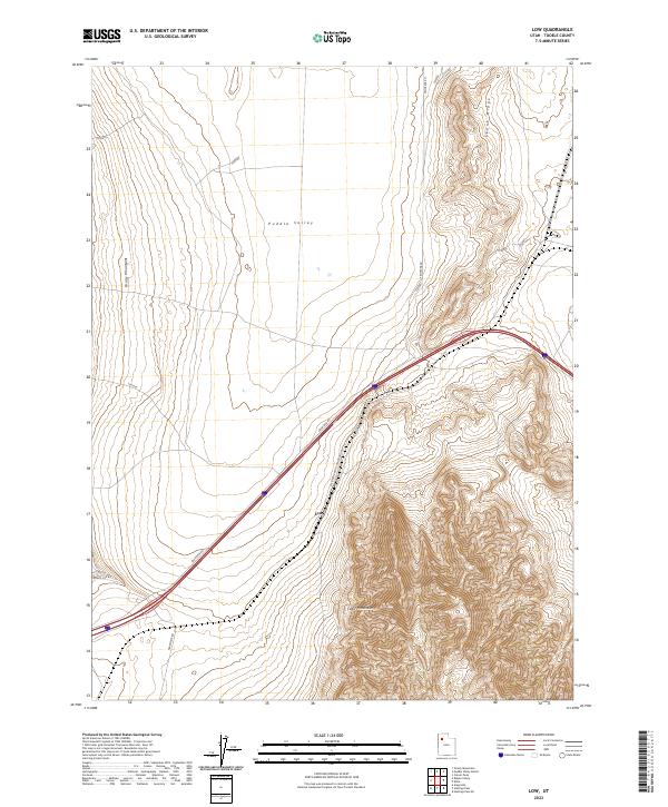 Low 2023 topographic map thumbnail