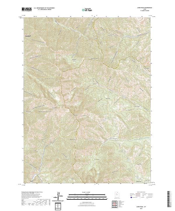 Lowe Peak topographic map thumbnail