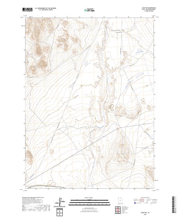 Lucin NW 2023 topographic map thumbnail