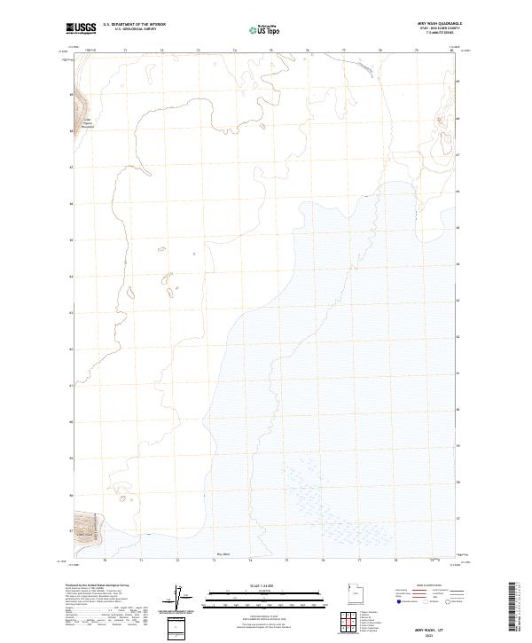Miry Wash topographic map thumbnail