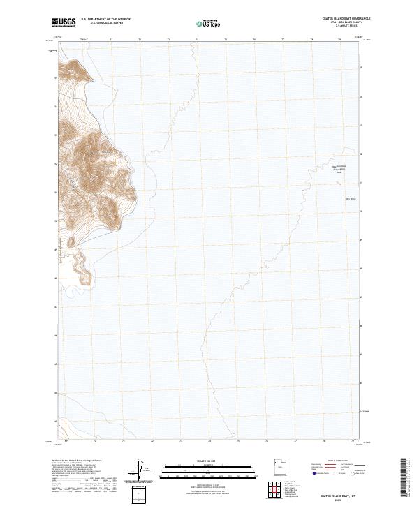 Crater Island East topographic map thumbnail