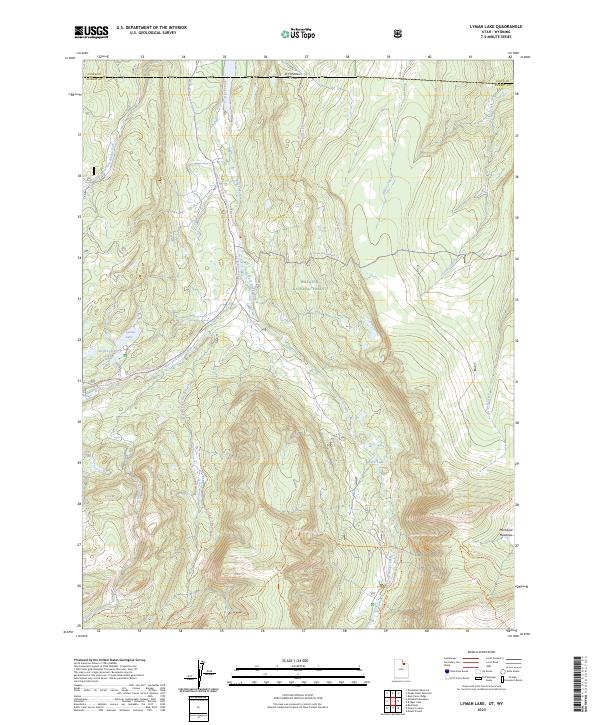 Lyman Lake 2023 topographic map thumbnail
