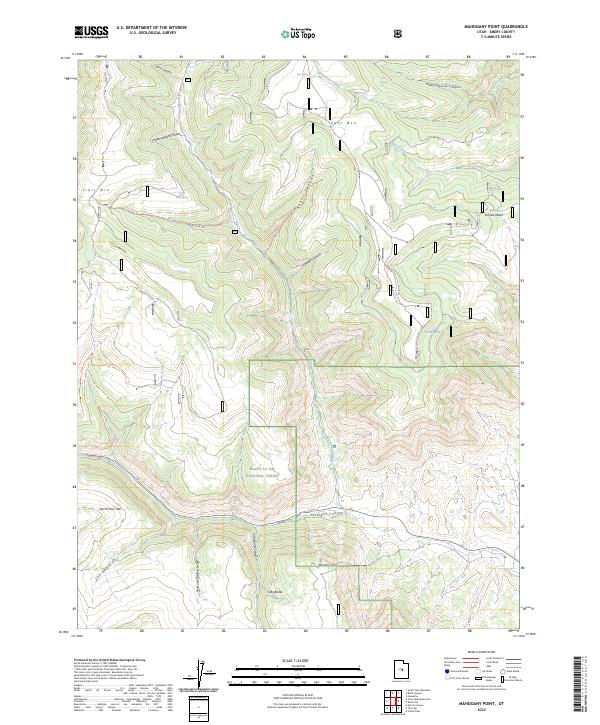 Mahogany Point 2023 topographic map thumbnail