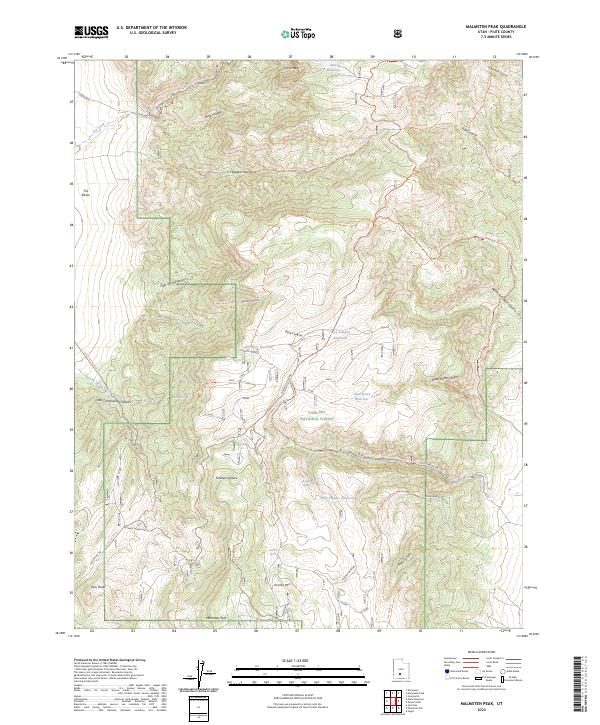 Malmsten Peak 2023 topographic map thumbnail