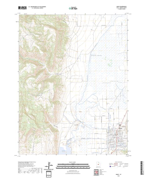 Manti 2023 topographic map thumbnail