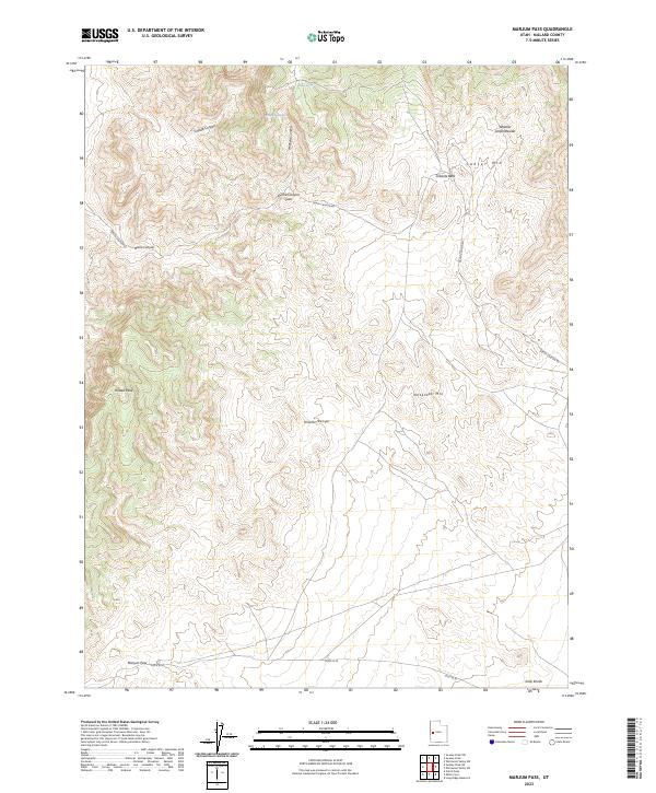 Marjum Pass 2023 topographic map thumbnail