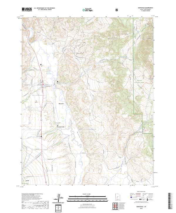 Marysvale 2023 topographic map thumbnail