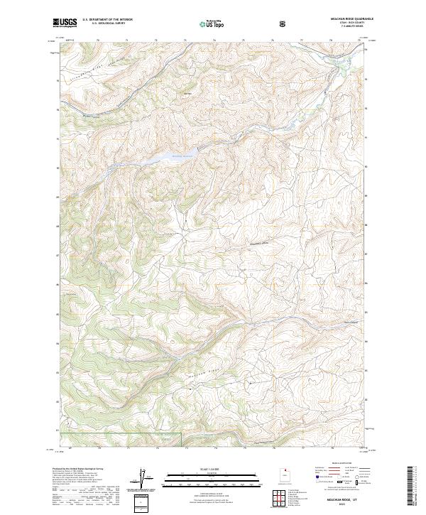 Meachum Ridge topographic map thumbnail