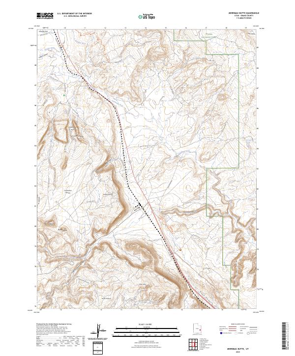 Merrimac Butte topographic map thumbnail