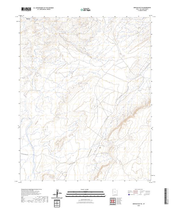 Mexican Hat SE topographic map thumbnail