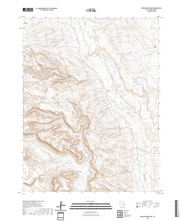 Mexican Mountain topographic map thumbnail