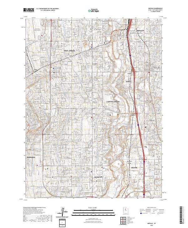 Midvale topographic map thumbnail