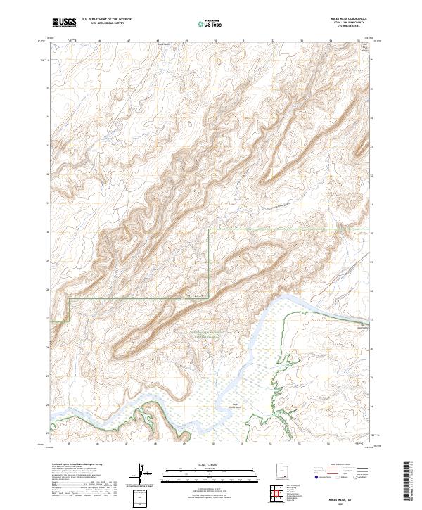 Mikes Mesa topographic map thumbnail