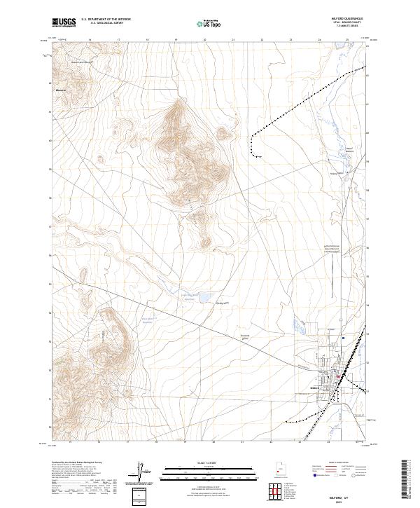 Milford topographic map thumbnail