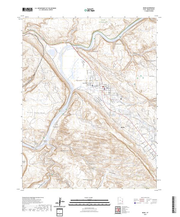 Moab topographic map thumbnail