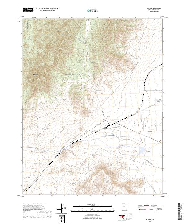 Modena topographic map thumbnail