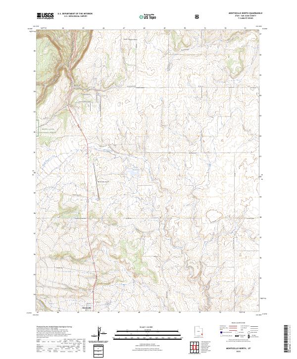Monticello North 2023 topographic map thumbnail