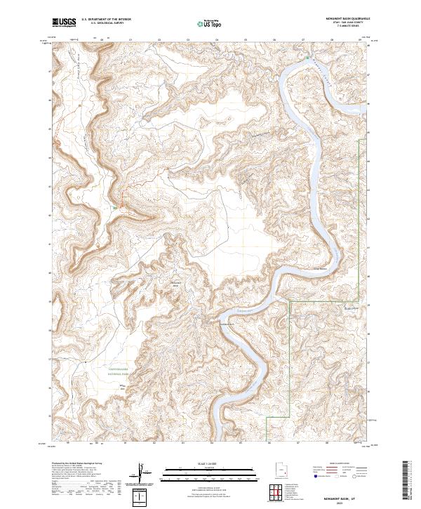 Monument Basin topographic map thumbnail