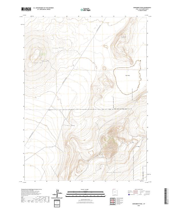 Monument Peak topographic map thumbnail