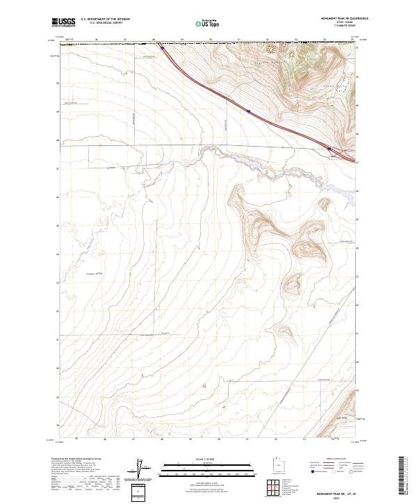 Monument Peak NE topographic map thumbnail